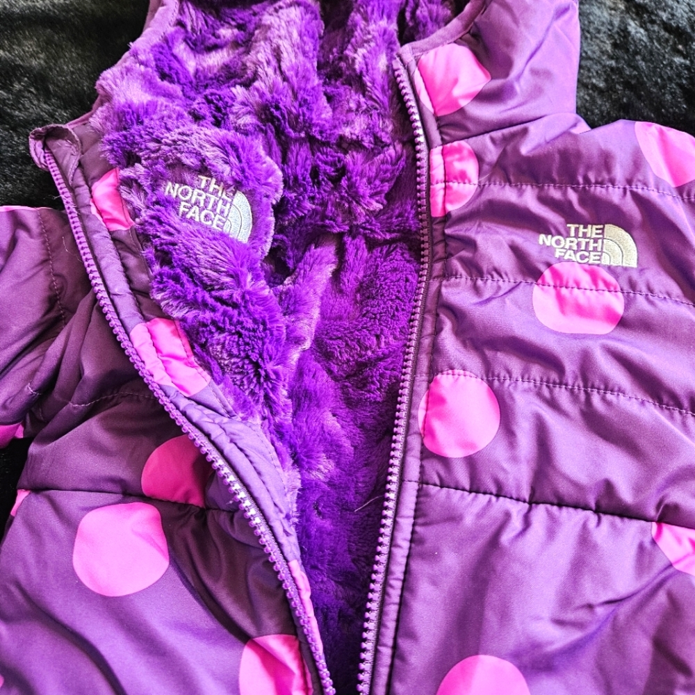 REVERSIBLE Puffer Jacket Fleece Perfect Condition 2T